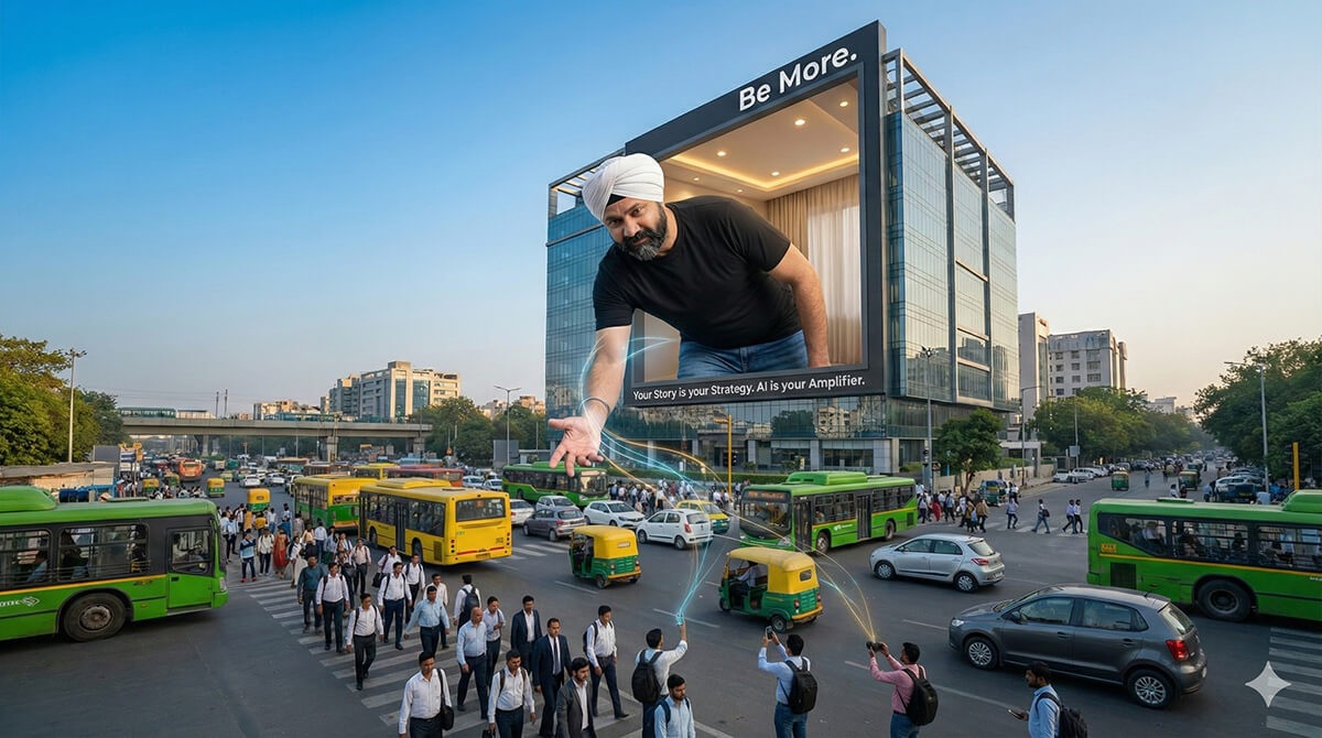 How AI Storytelling Turned My Selfie into a New Delhi Billboard How AI Storytelling Turned My Selfie into a New Delhi Billboard